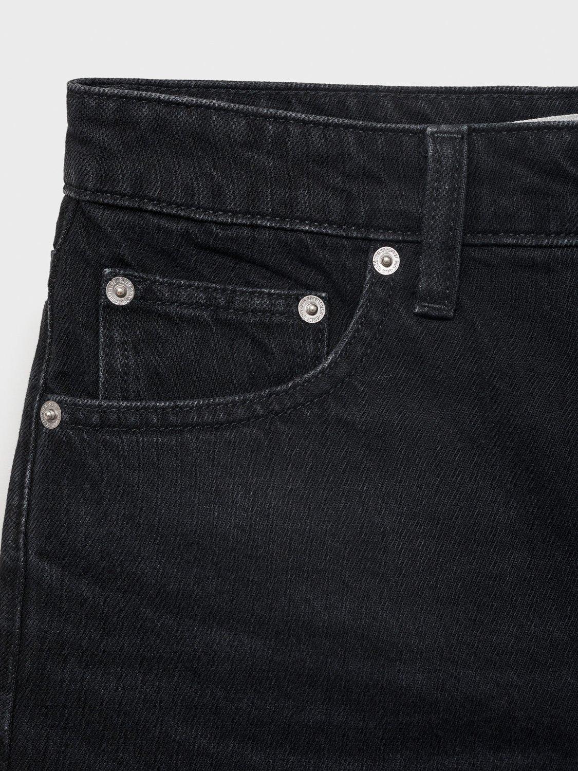 Product image 5 of 6, which shows Mango Andy Button Fly Denim Shorts, Open Grey, 10
