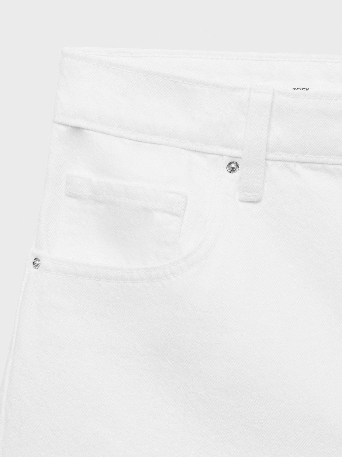 Product image 5 of 7, which shows Mango Zoey High Waist Denim Shorts, White, 6