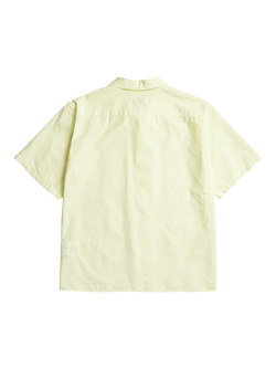 Norse Projects Cars Cotton Blend Short Sleeve Collar Shirt - view 2, Pale Yellow