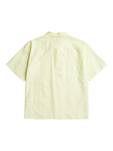 Norse Projects Cars Cotton Blend Short Sleeve Collar Shirt - view 2, Pale Yellow