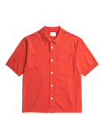 Norse Projects Rollo Cotton Blend Short Sleeve Collar Shirt