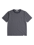 Norse Projects Hol Organic Cotton Stripe Short Sleve Crew Neck T-Shirt