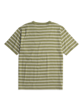 Norse Projects Hol Organic Cotton Stripe Short Sleve Crew Neck T-Shirt, Moss Green