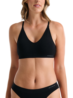 Ambra Purebasics Modal Triangle Bralette, Black