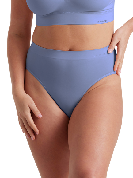 Ambra Bondi Bare High Cut Seamfree Comfort Knickers, Midnight