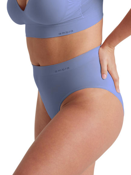 Ambra Bondi Bare High Cut Seamfree Comfort Knickers - view 2, Midnight