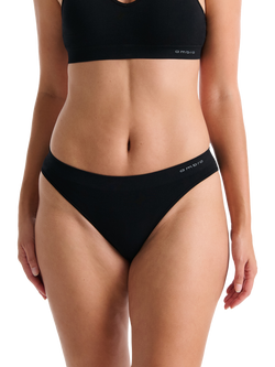 Ambra Purebasics Modal Bikini Knickers, Pack of 2, Black