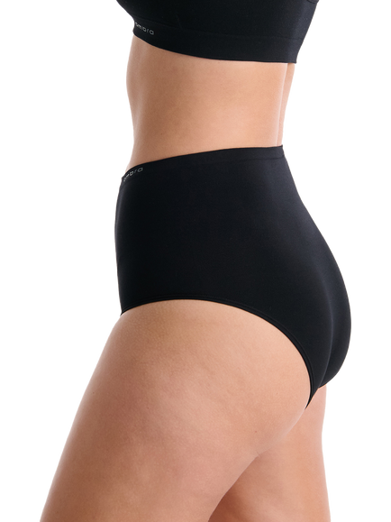 Ambra Purebasics Seamfree Comfort Modal Full Briefs, Pack of 2 - view 2, Black