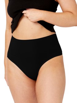 Ambra Seamless Smoothies High Waist G String, Pack of 2, Black
