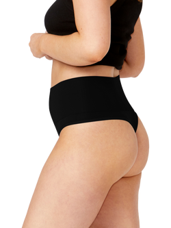Ambra Seamless Smoothies High Waist G String, Pack of 2 - view 2, Black