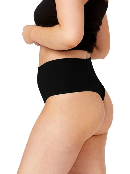 Ambra Seamless Smoothies Light Control G String Briefs, Pack of 2 - view 2, Black