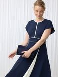 Hobbs Renata Suede Clutch Bag