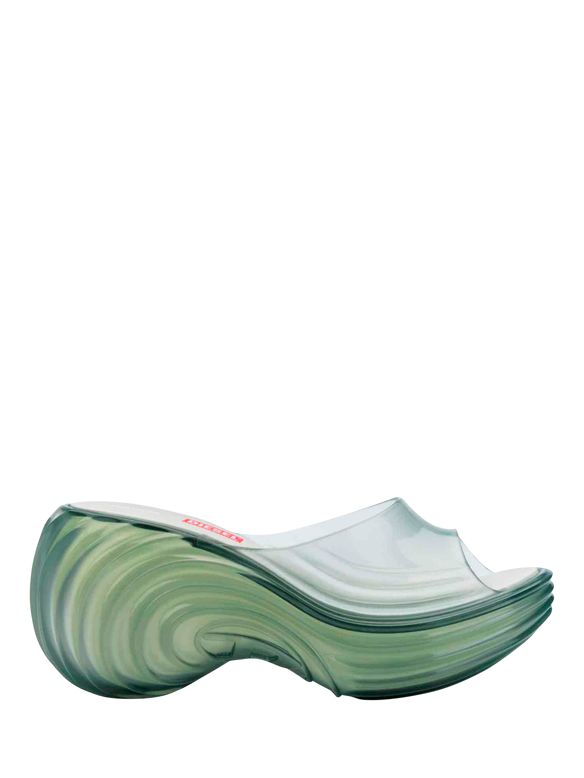 Product image 1 of 4, which shows Melissa x DIESEL Quantam Platform Sandals, Blue, 3