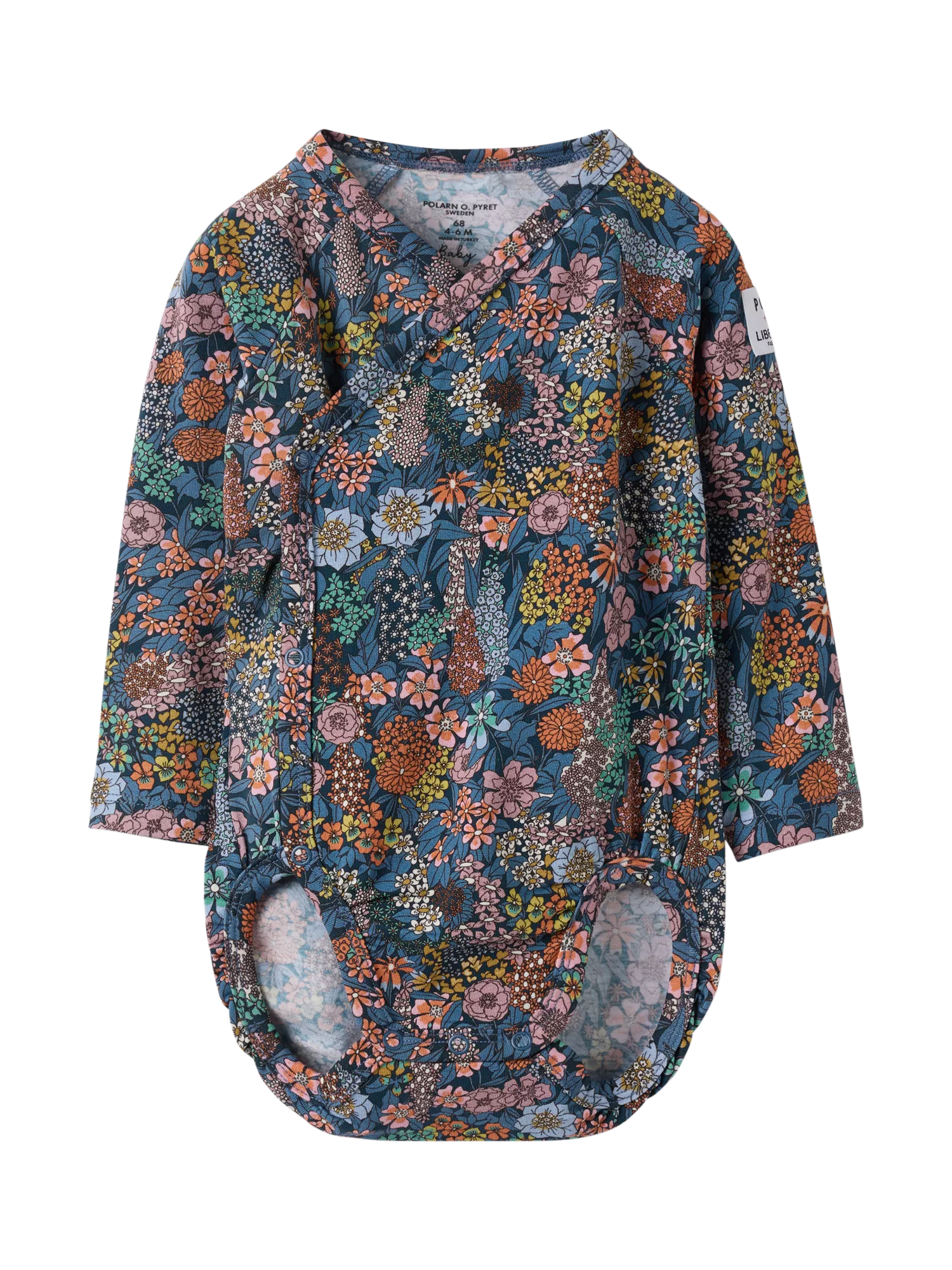 Polarn O. Pyret x Liberty Baby Organic Floral Long Sleeve Bodysuit