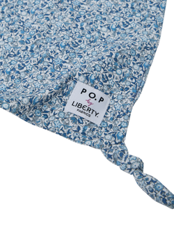 Polarn O. Pyret x Liberty Baby Organic Cotton Floral Bear Comforter - view 2, Bijou Blue