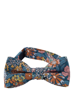 Polarn O. Pyret x Liberty Baby Bow Tie containing TENCEL™ Lyocell, Blue/Multi