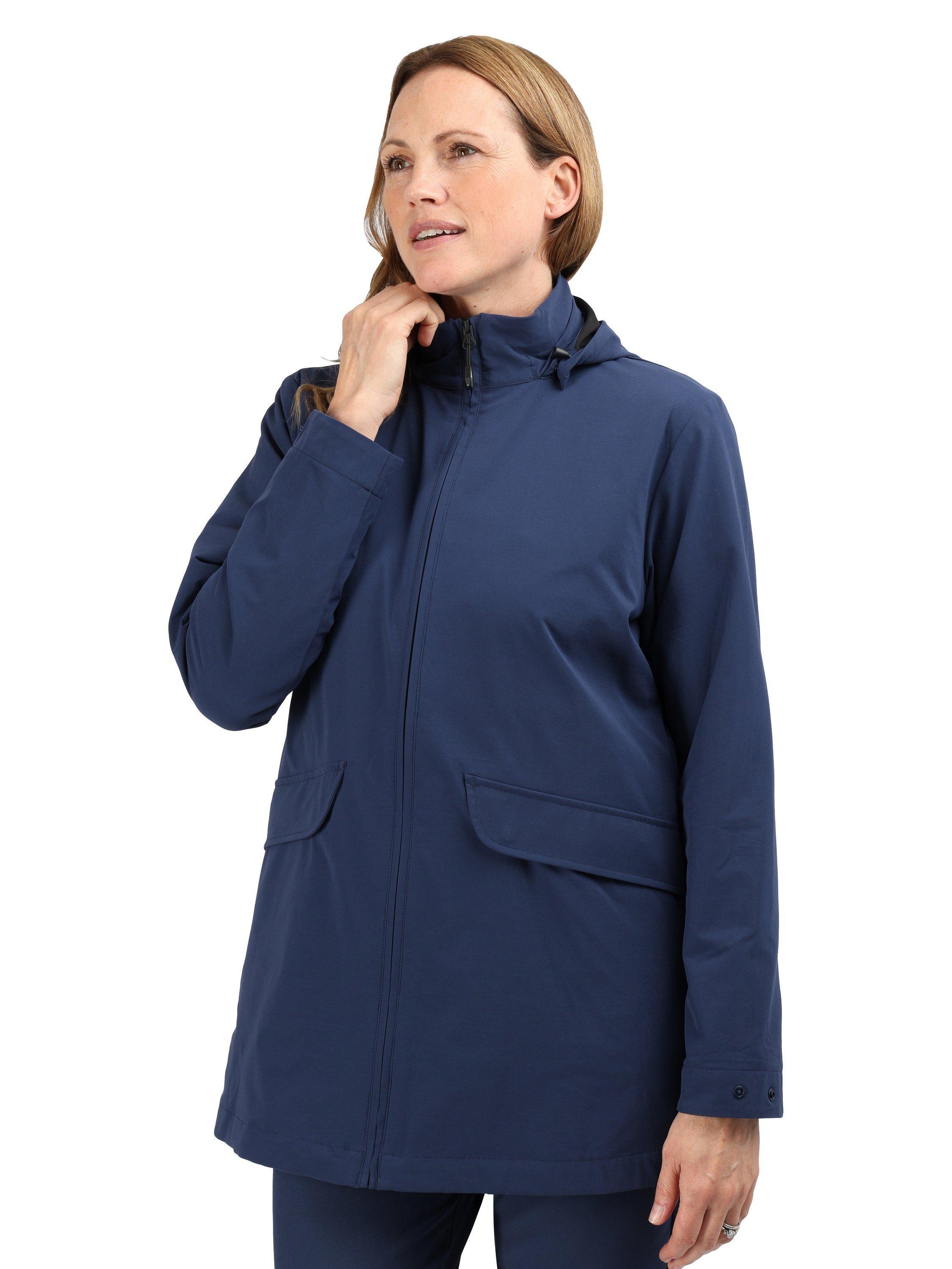 Product image 1 of 10, which shows Rohan Women's Daybreak Waterproof Jacket, Nautical Blue, XS