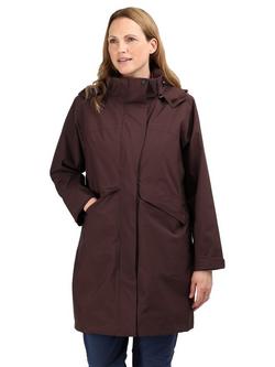 Rohan Women's Lomond Packable Hood Waterproof Jacket, Darkest Plum