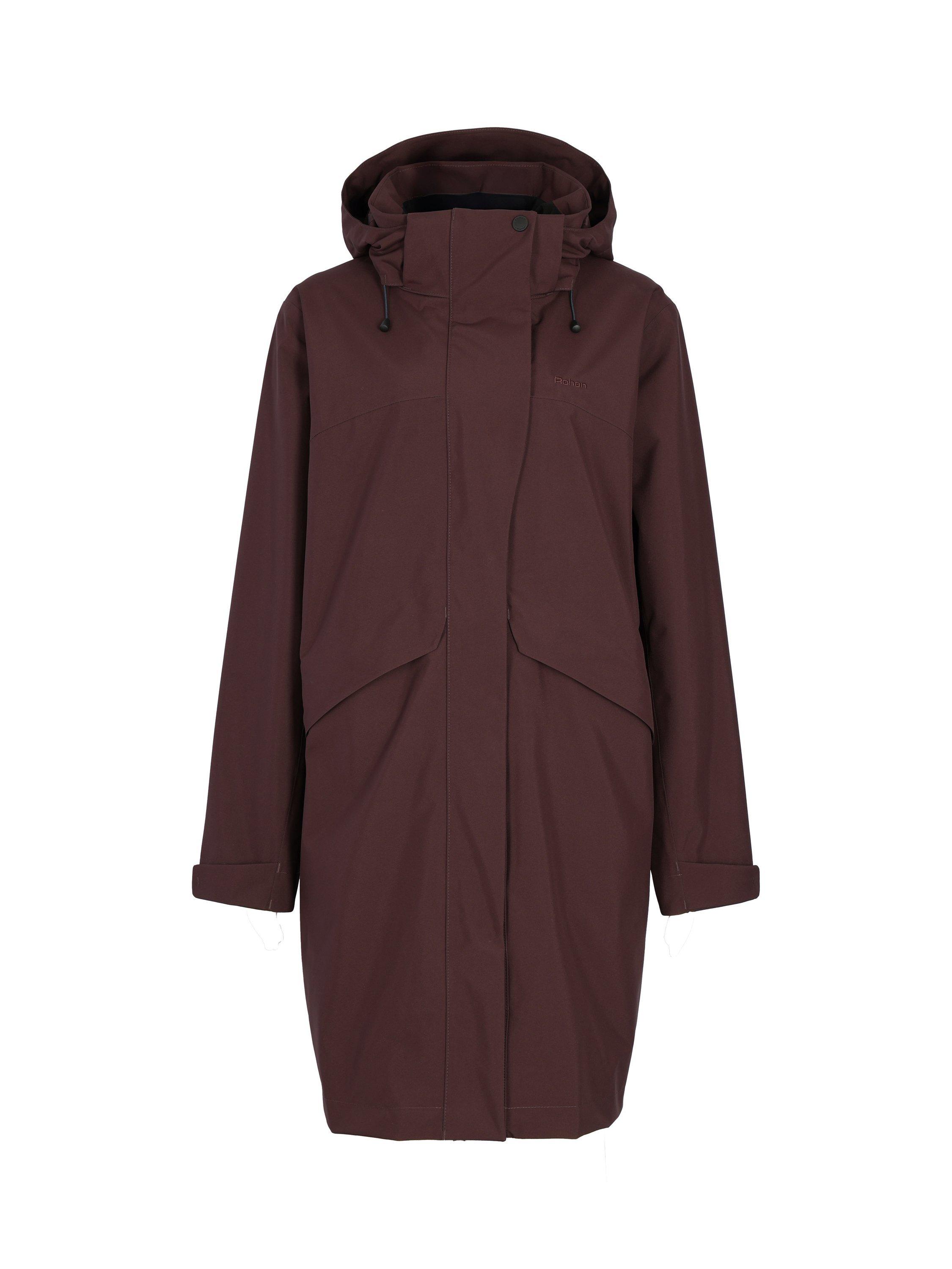 Product image 3 of 9, which shows Rohan Women's Lomond Packable Hood Waterproof Jacket, Darkest Plum, XS