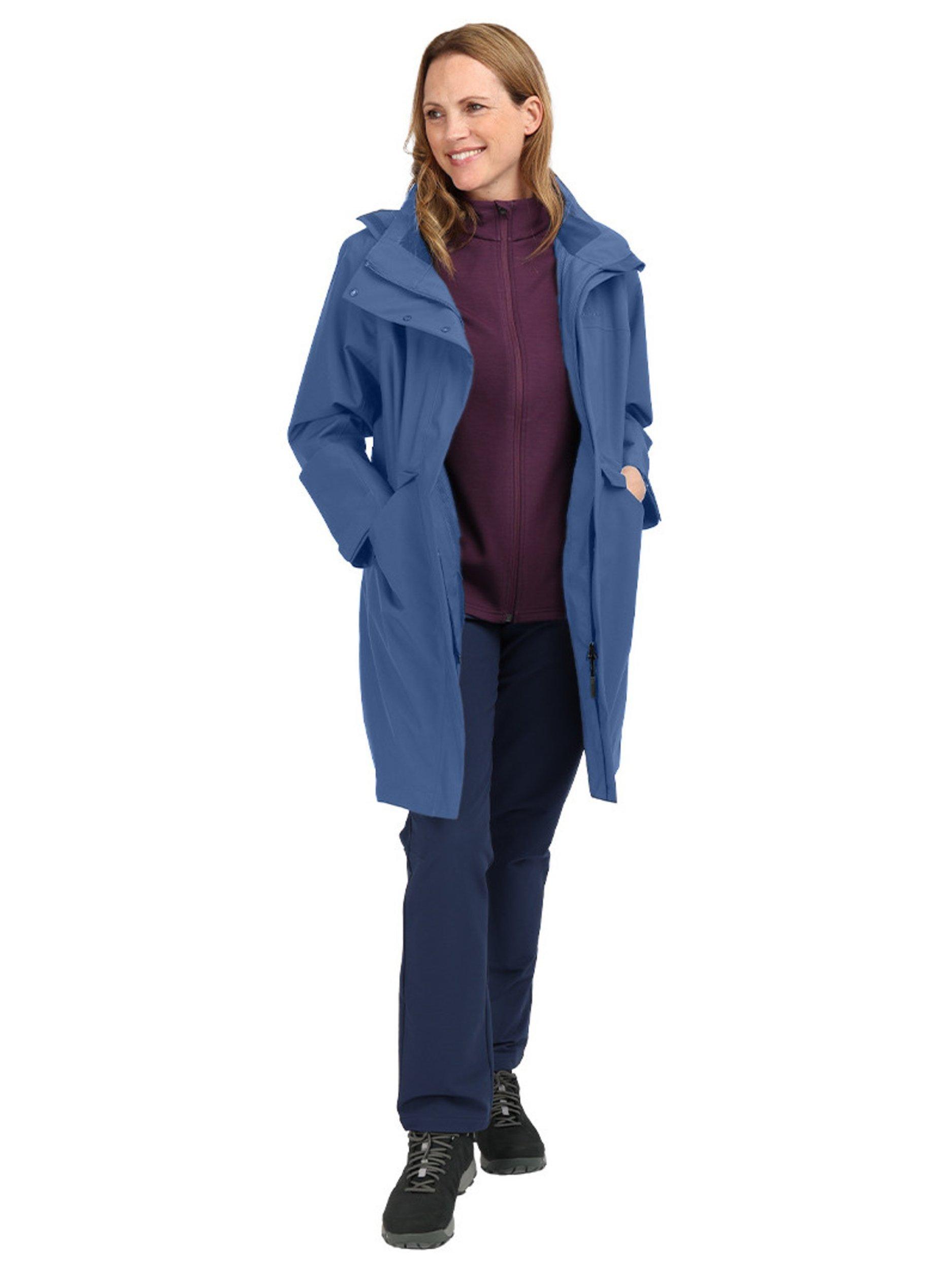 Product image 4 of 7, which shows Rohan Women's Lomond Packable Hood Waterproof Jacket, Ocean Blue, XS
