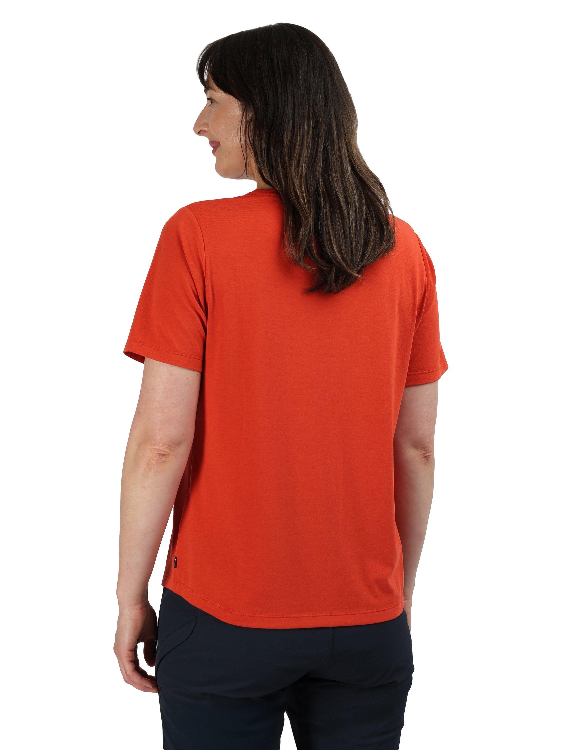 Product image 2 of 5, which shows Rohan Women's Global Short Sleeve Sports T-Shirt, Amalfi Orange, XS