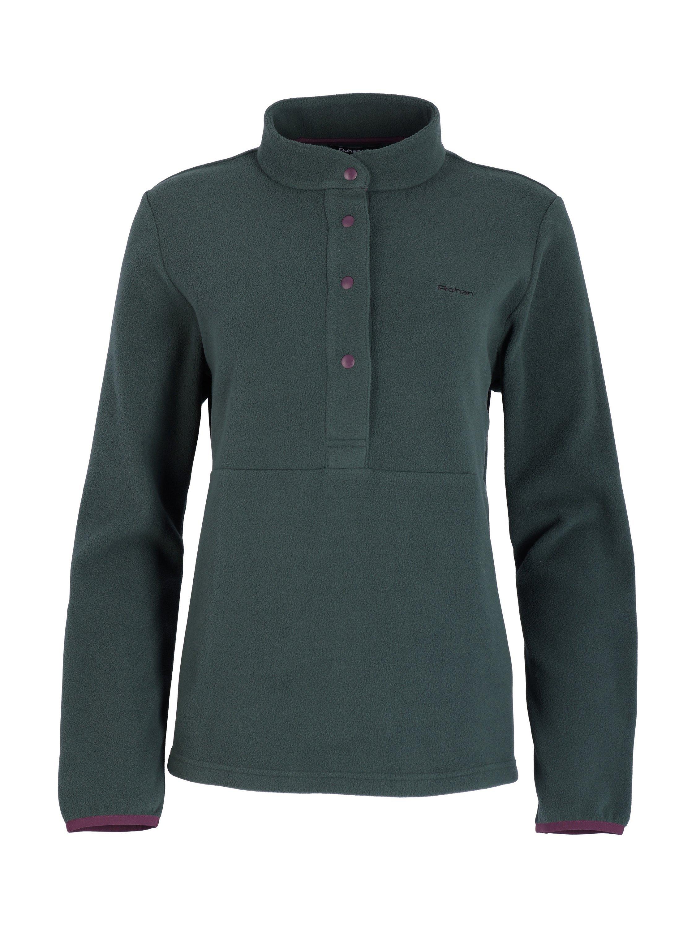 Product image 3 of 5, which shows Rohan Women's Element Half Button Fleece Top, Ethereal Green, XS