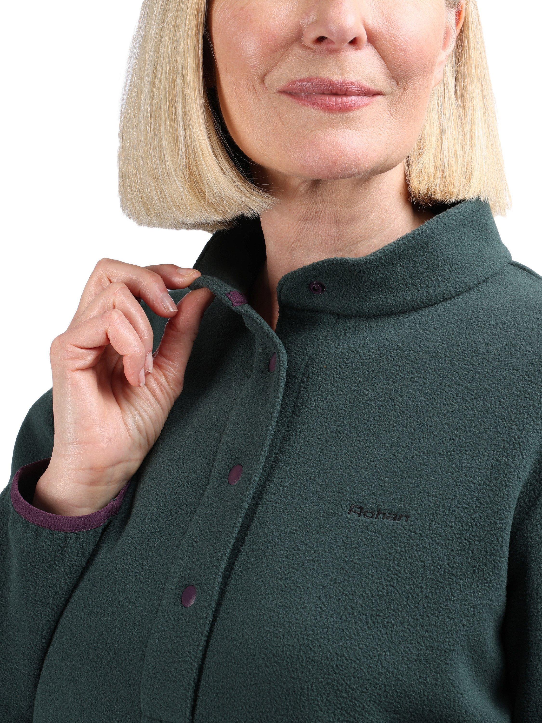 Product image 5 of 5, which shows Rohan Women's Element Half Button Fleece Top, Ethereal Green, XS