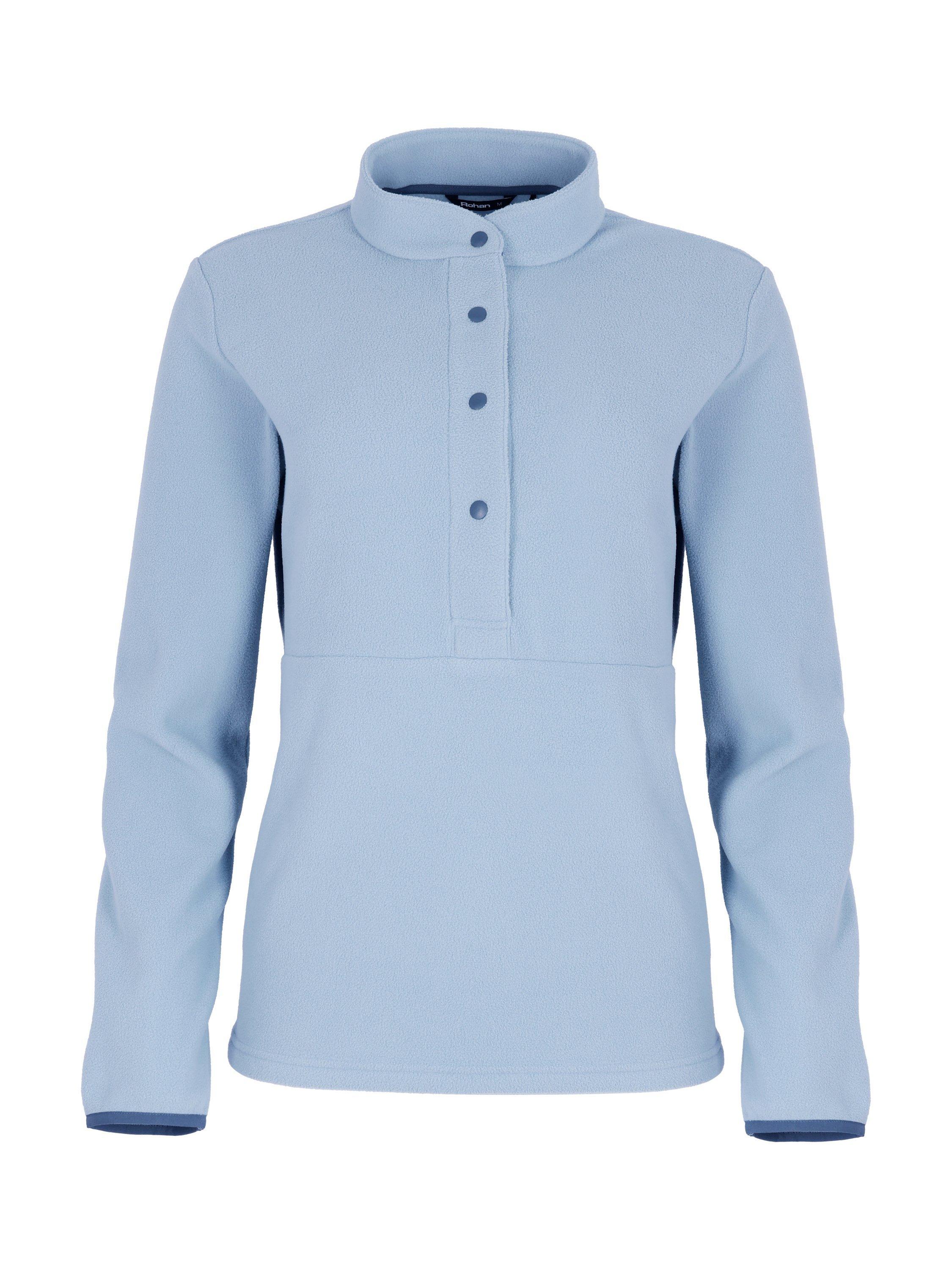Product image 3 of 4, which shows Rohan Women's Element Half Button Fleece Top, Frost Blue, XS