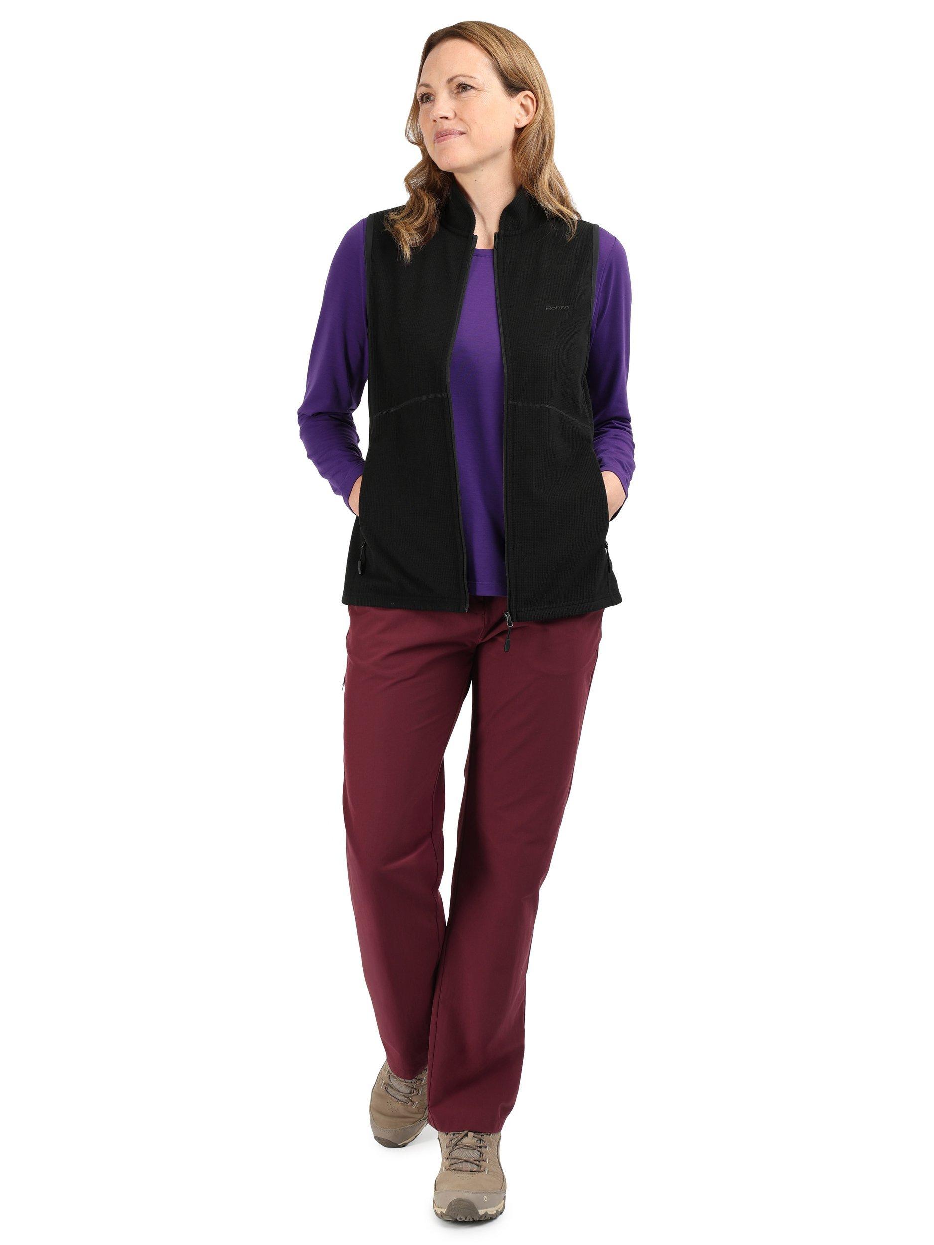 Product image 4 of 7, which shows Rohan Women's Microgrid Fleece Gilet, Black, XS