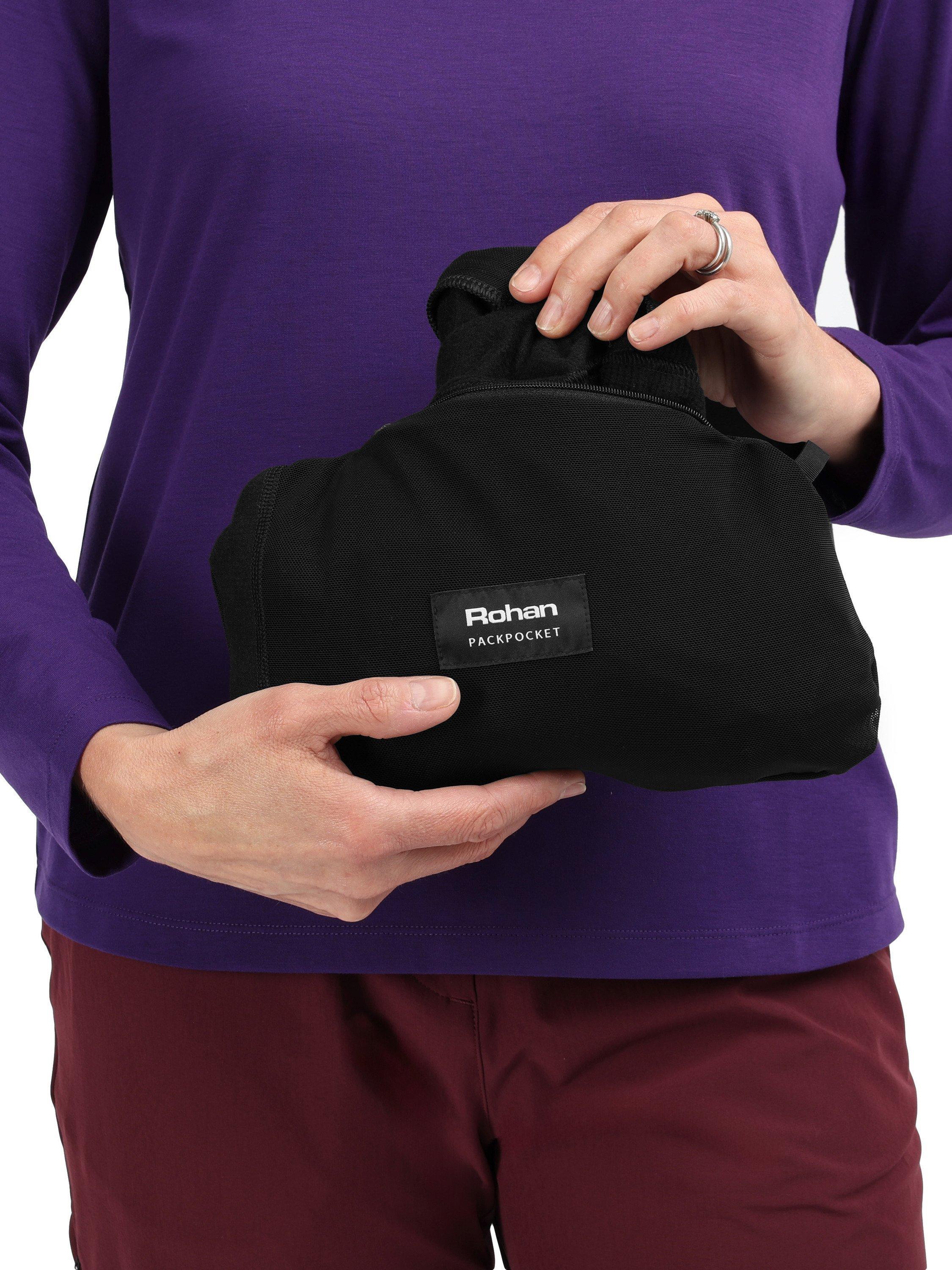 Product image 7 of 7, which shows Rohan Women's Microgrid Fleece Gilet, Black, XS