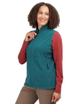 Rohan Women's Microgrid Fleece Gilet, Pacific Green