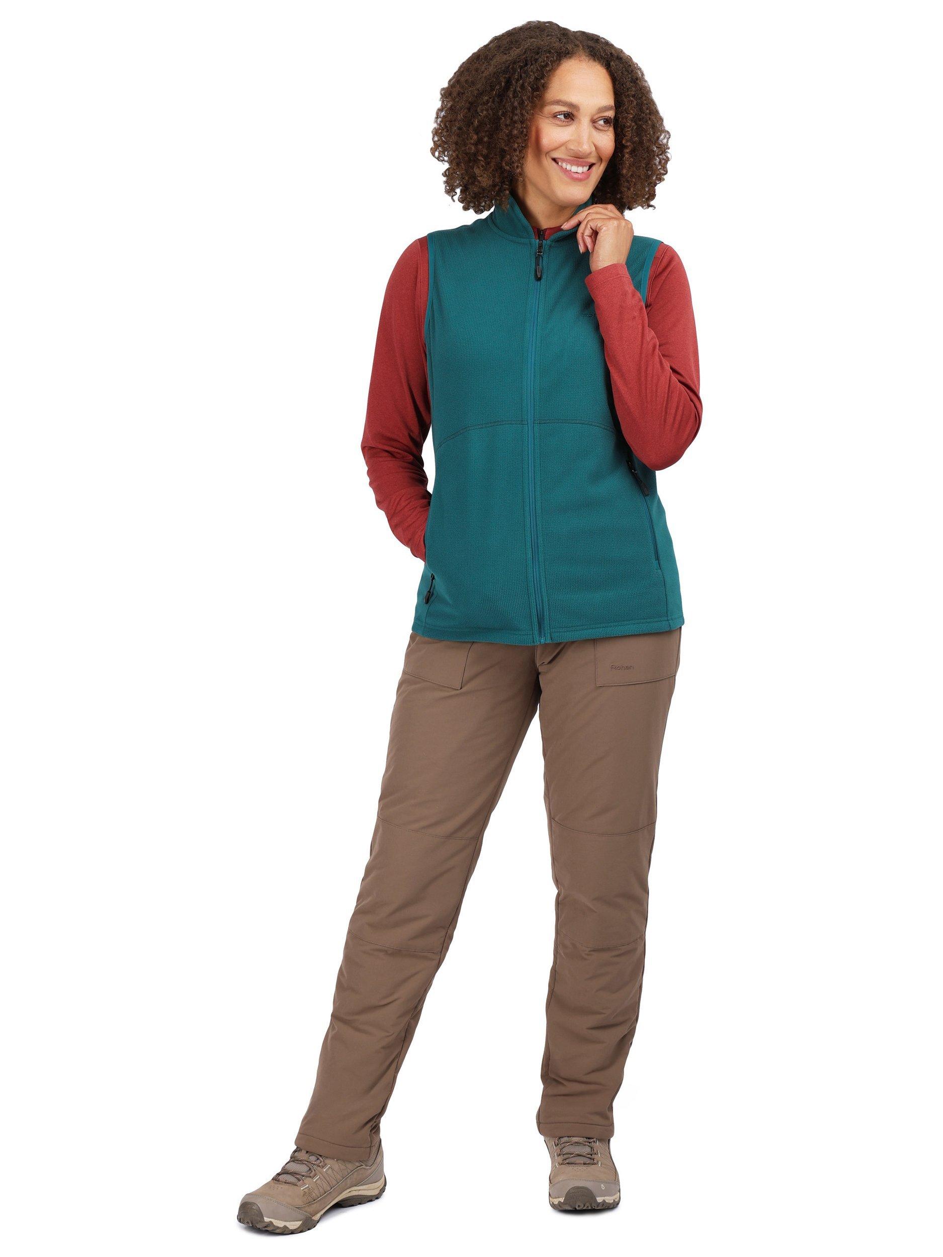 Product image 5 of 7, which shows Rohan Women's Microgrid Fleece Gilet, Pacific Green, XS