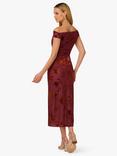 Adrianna by Adrianna Papell Burnout Velvet Midi Dress, Amber