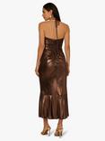 Adrianna by Adrianna Papell Foiled Jersey Midi Dress, Cinnamon