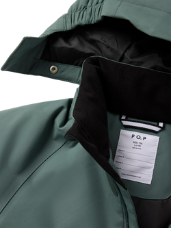 Polarn O. Pyret Kids' Unisex Padded Jacket - view 2, Dark Forest