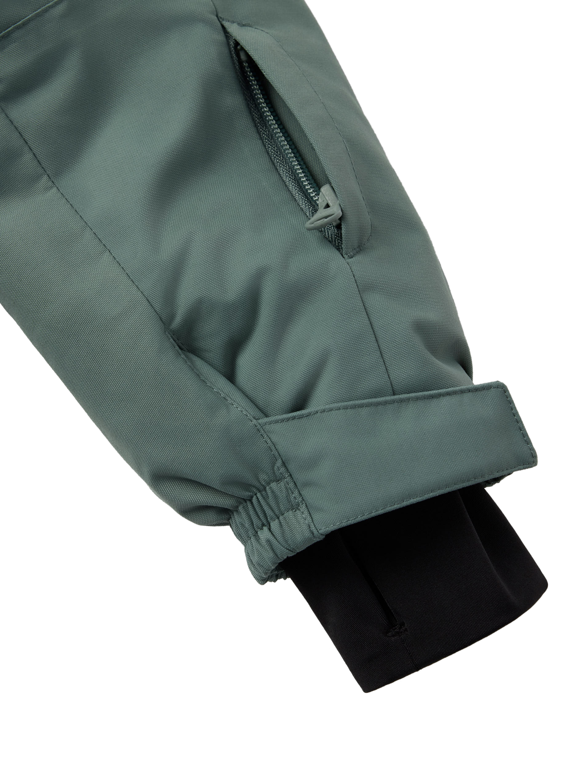 Product image 5 of 7, which shows Polarn O. Pyret Kids' Unisex Padded Jacket, Dark Forest, 3-4 years