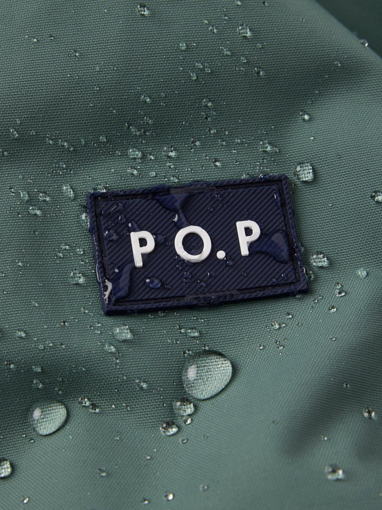 Product image 6 of 7, which shows Polarn O. Pyret Kids' Unisex Padded Jacket, Dark Forest, 3-4 years