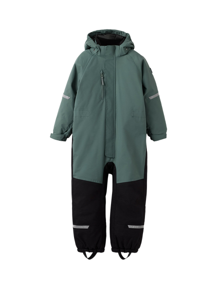 Polarn O. Pyret KIds' Unisex Padded Snowsuit, Dark Forest