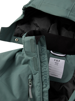 Polarn O. Pyret KIds' Unisex Padded Snowsuit - view 2, Dark Forest