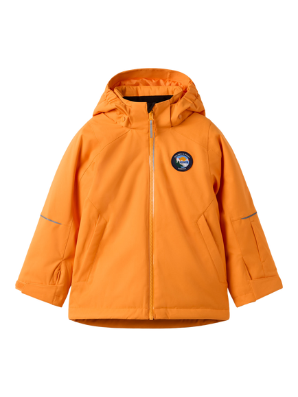 Polarn O. Pyret Kids' Unisex Padded Ski Jacket, Flame Orange