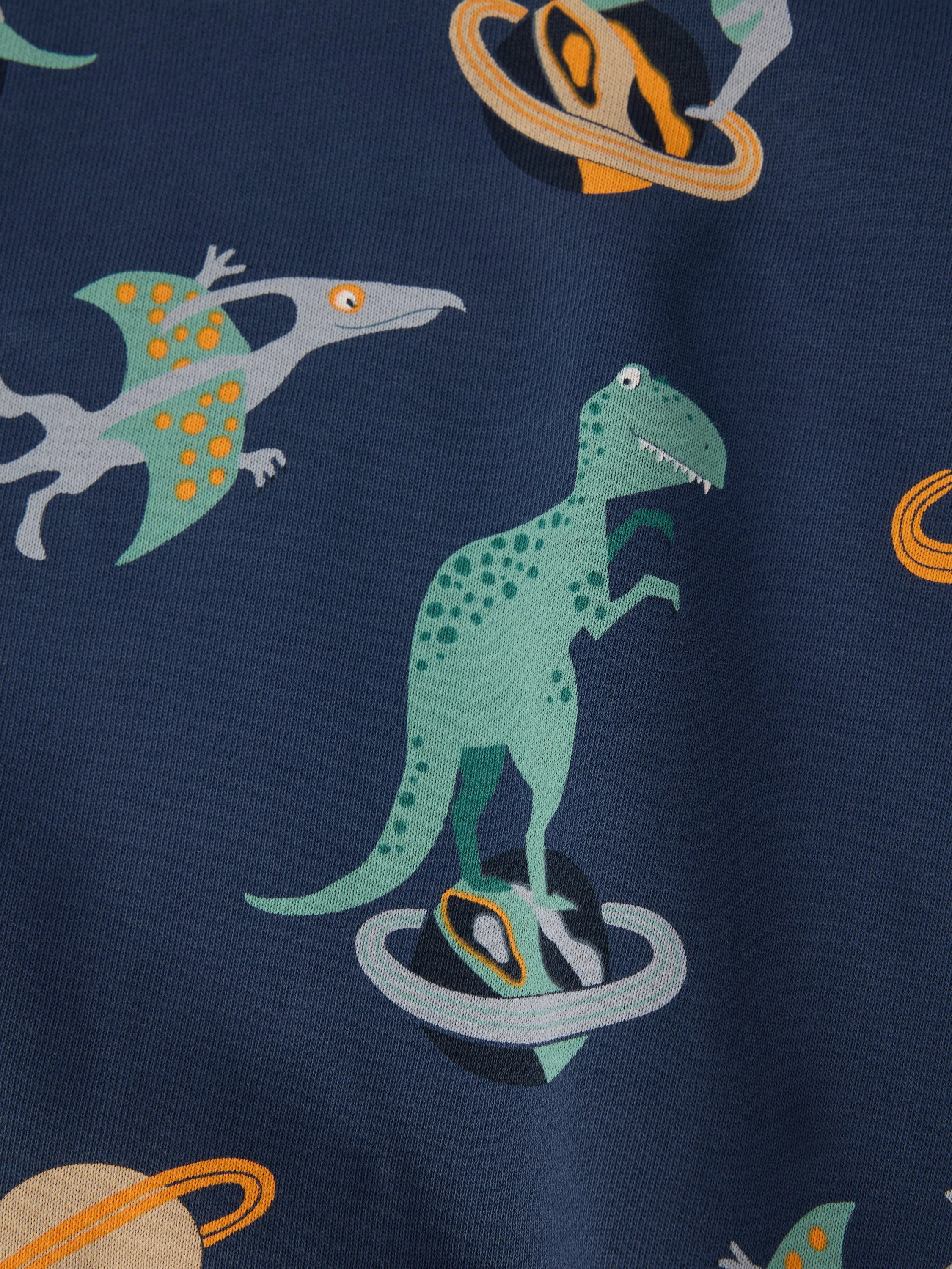 Koton Jungen-Sweatshirt Mit Dinosaurier-Print – Langarm, Baumwolle, Gemustert, Größe 11/12 Jahre