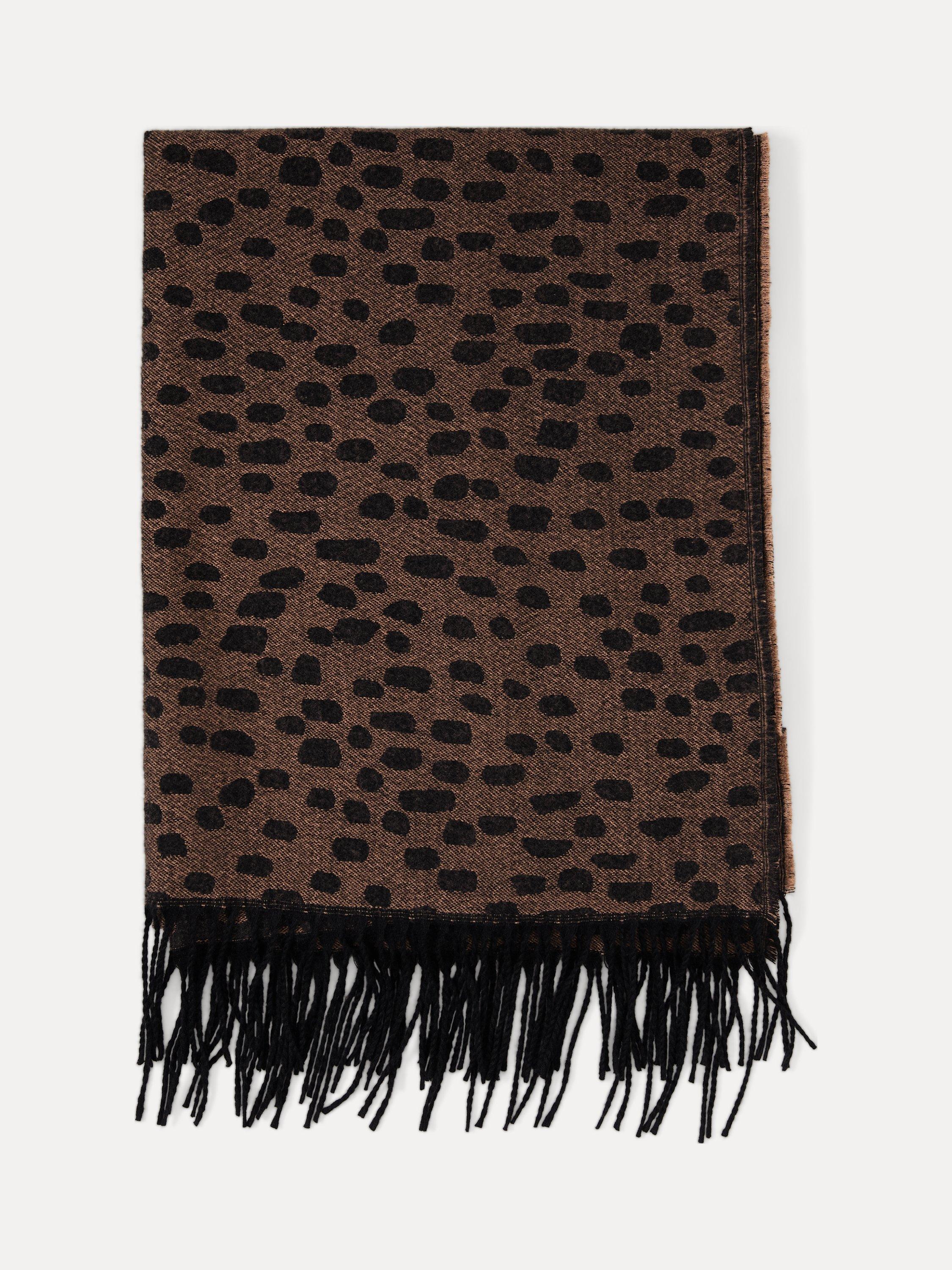 Product image 2 of 6, which shows Phase Eight Abstract Spot Scarf, Black/Multi, One Size