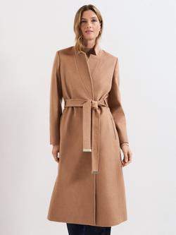 Phase Eight Charlotte Belted Wool Rich Coat, Camel, Camel