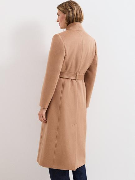Phase Eight Charlotte Belted Wool Rich Coat, Camel - view 2, Camel