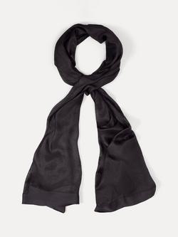Phase Eight Satin Trim Scarf, Black