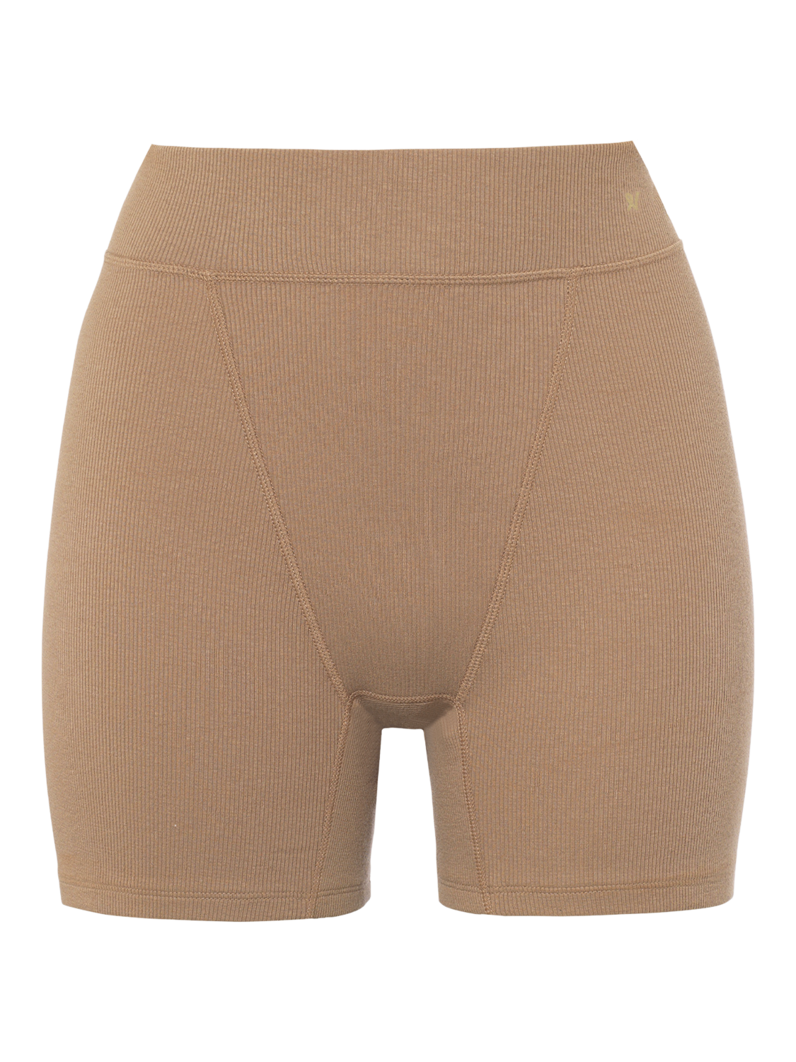 Product image 5 of 5, which shows Nudea Longline Boyfriend Organic Cotton Rich Boxer Shorts, Mocha, XS