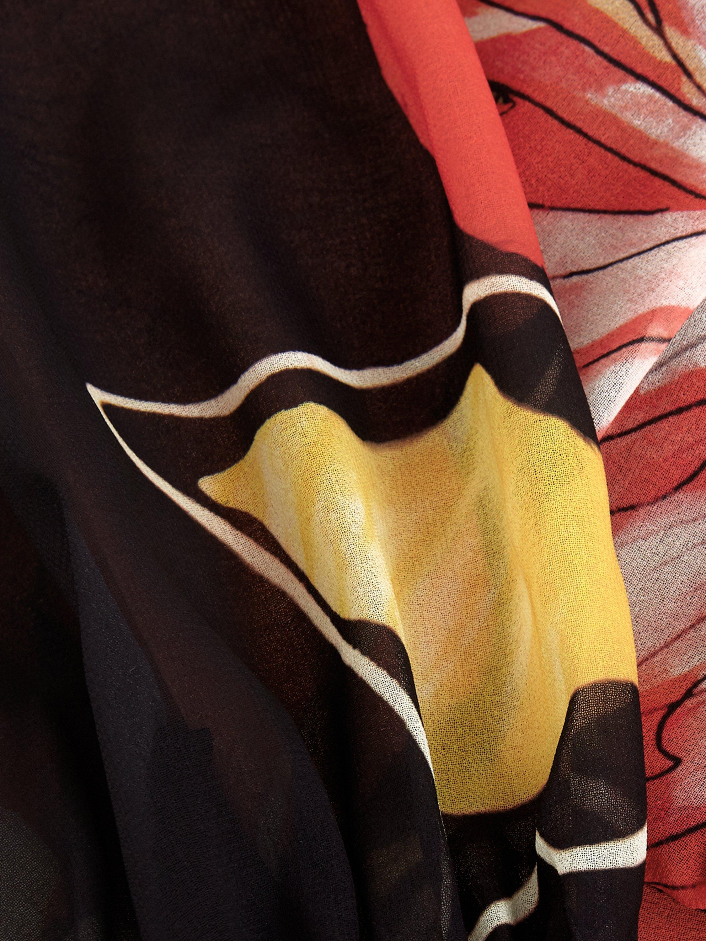 Product image 6 of 9, which shows Phase Eight Eve Floral Long Sleeve Dress, Multi, 6