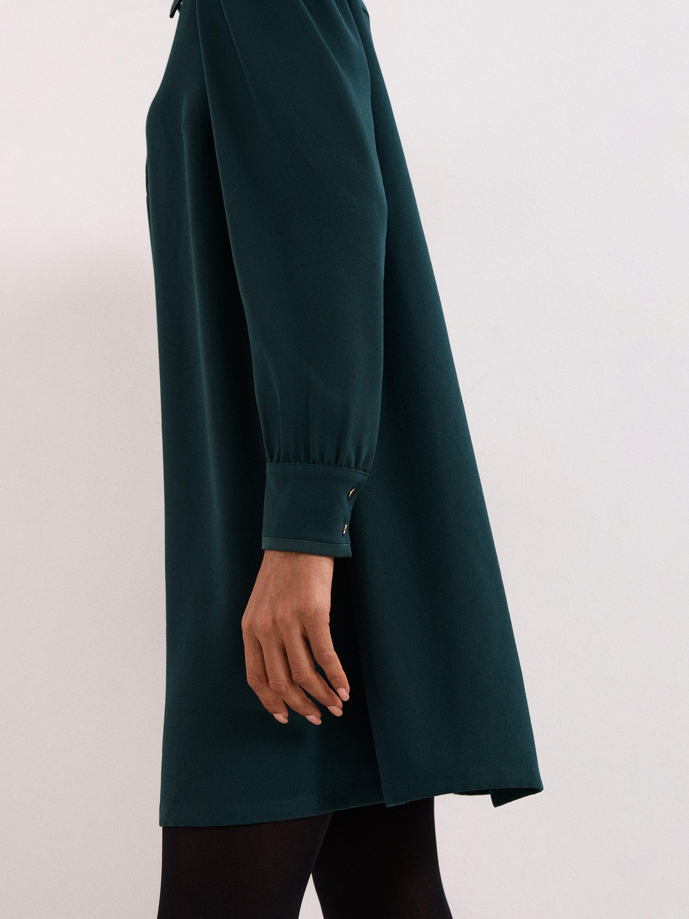 Product image 7 of 8, which shows Phase Eight Petite Gina Swing Dress, Green, 6