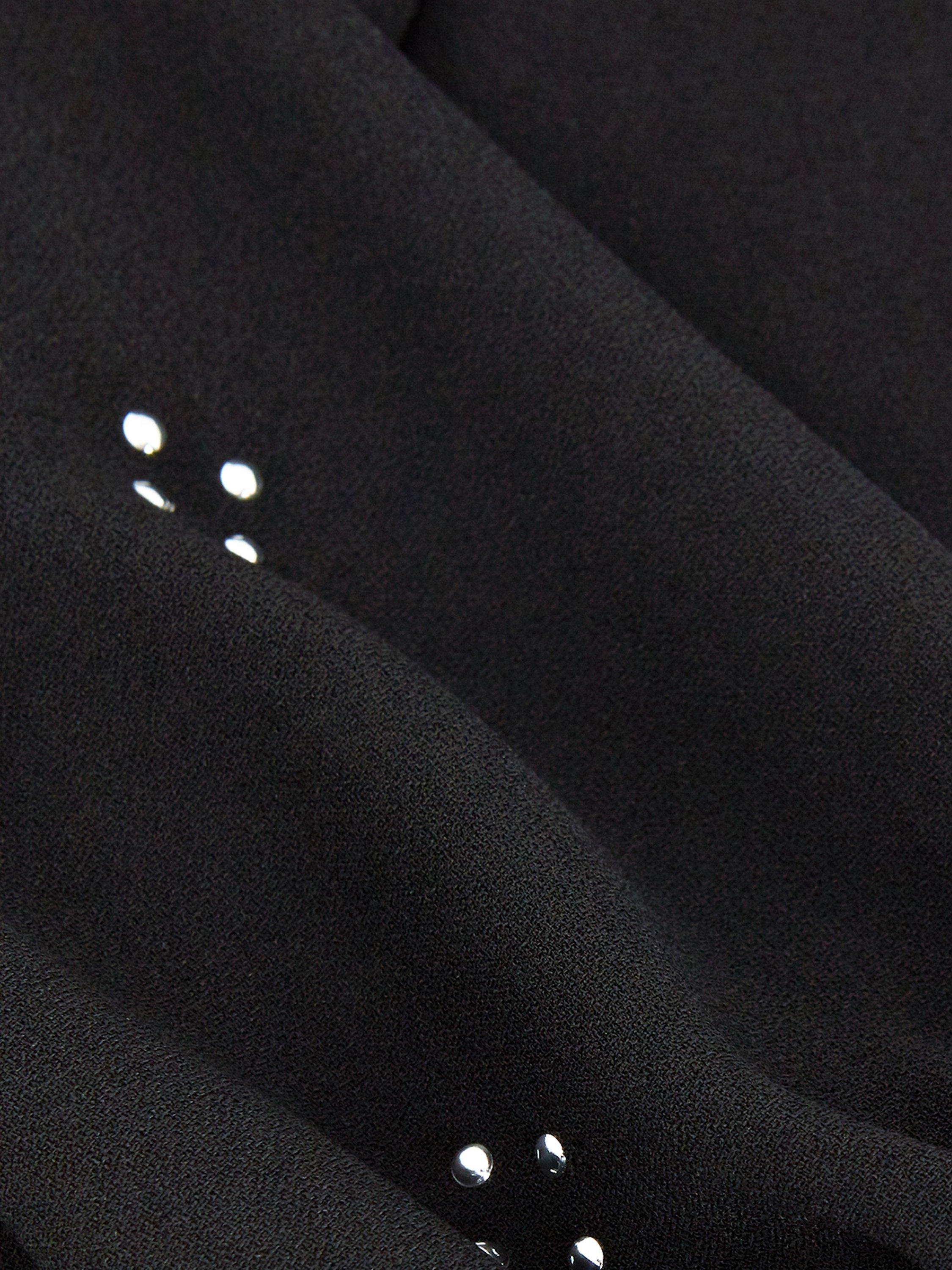 Product image 6 of 10, which shows Phase Eight Lucia Stud Mini Dress, Black, 6