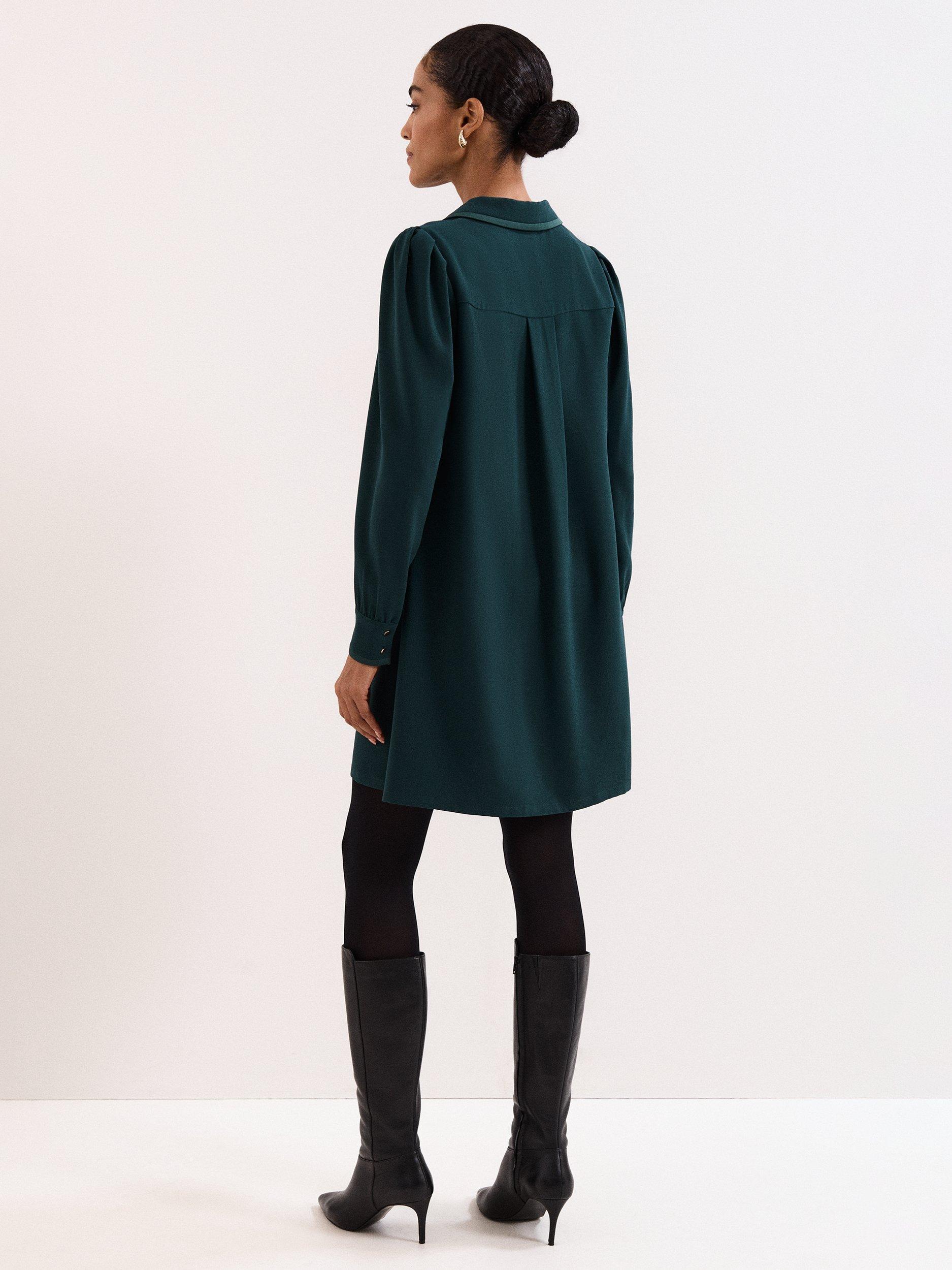 Product image 2 of 8, which shows Phase Eight Petite Gina Dress, Green, 6
